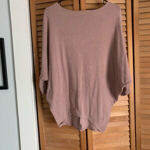 Jolie Mauve Poncho Sweater sz M